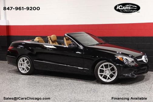 Black 2015 Mercedes-Benz E-Class AMG Sport Pkg 2dr Cabriolet