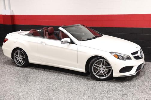 Diamond White Metallic 2014 Mercedes-Benz E-Class AMG Sport Pkg 2dr Cabriolet