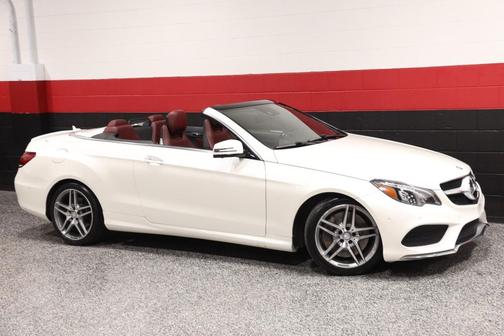 Diamond White Metallic 2014 Mercedes-Benz E-Class AMG Sport Pkg 2dr Cabriolet
