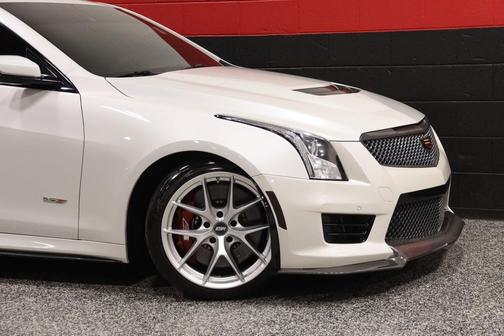 Crystal White Tricoat 2016 Cadillac ATS-V 2dr Coupe