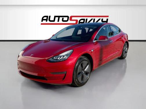 Red Multi-Coat 2018 Tesla Model 3 Mid Range