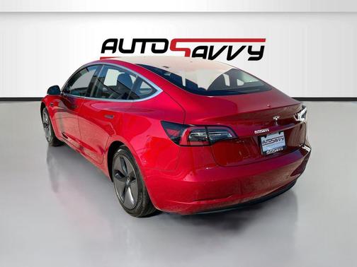 Red Multi-Coat 2018 Tesla Model 3 Mid Range