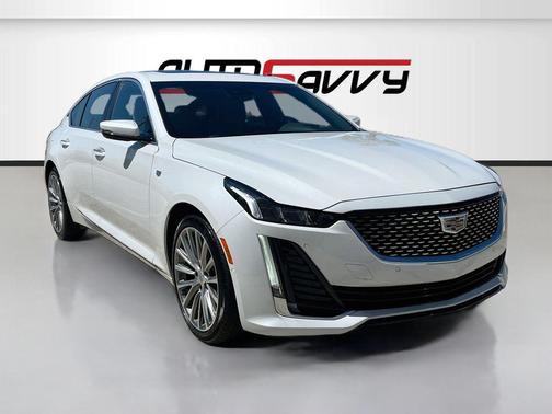 Crystal White Tricoat 2024 Cadillac CT5 Premium Luxury