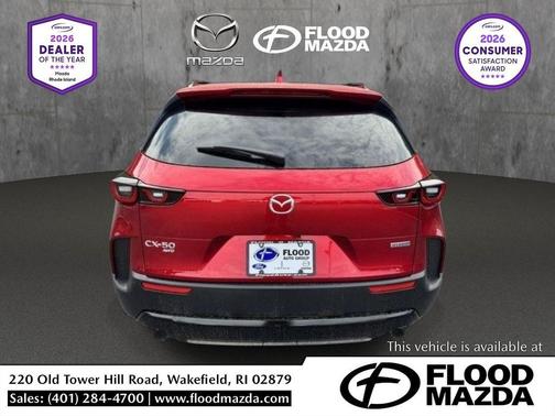 Soul Red Crystal Metallic 2025 Mazda CX-50 Hybrid Premium Package