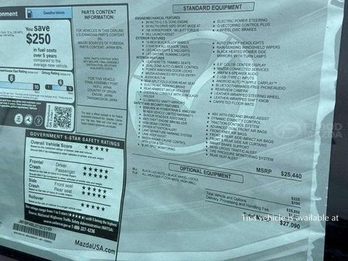 Platinum Quartz Metallic 2026 Mazda Mazda3 FWD w/Select Package