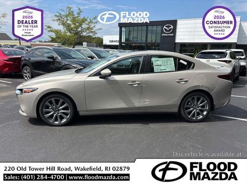 Platinum Quartz Metallic 2026 Mazda Mazda3 FWD w/Preferred Package