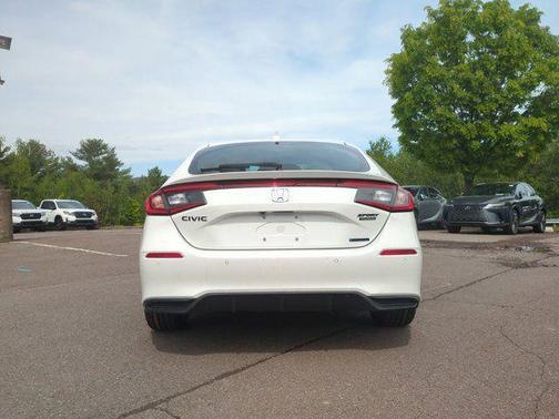 Platinum White Pearl 2026 Honda Civic Hybrid Sport Touring
