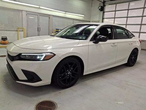 Platinum White Pearl 2023 Honda Civic Sport