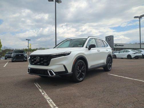 Platinum White Pearl 2026 Honda CR-V Hybrid Sport Touring AWD