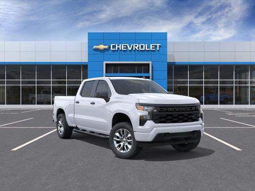 Summit White 2026 Chevrolet Silverado 1500 Custom