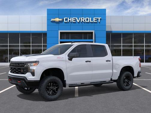 Summit White 2026 Chevrolet Silverado 1500 Custom Trail Boss