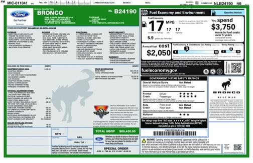 2022 Ford Bronco WILDTRAK