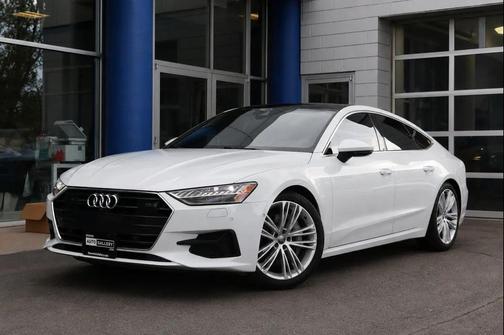 White 2019 Audi A7 55 Premium