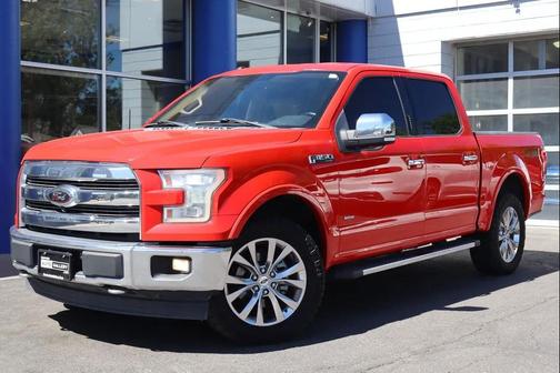 Red 2017 Ford F-150 Lariat