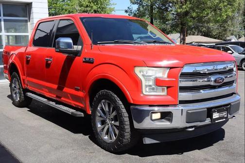 Red 2017 Ford F-150 Lariat