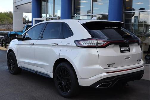 White Platinum Metallic Tri-Coat 2015 Ford Edge Sport