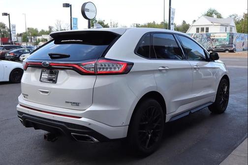 White Platinum Metallic Tri-Coat 2015 Ford Edge Sport