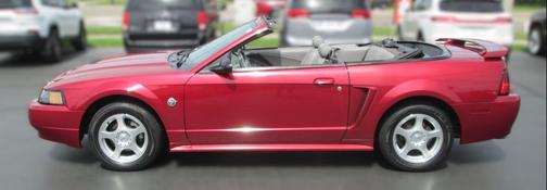 Red 2004 Ford Mustang Deluxe