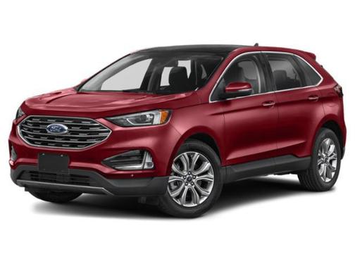 Rapid Red Metallic Tinted Clearcoat 2021 Ford Edge Titanium
