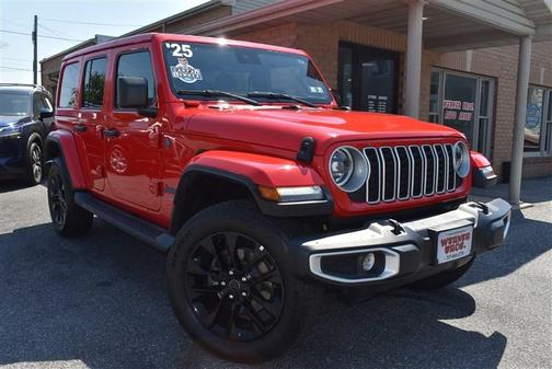 Firecracker Red Clearcoat 2025 Jeep Wrangler 4xe Sahara