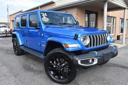 Hydro Blue Pearlcoat 2024 Jeep Wrangler 4xe Sahara