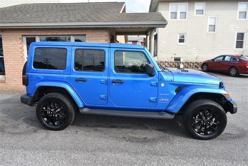 Hydro Blue Pearlcoat 2024 Jeep Wrangler 4xe Sahara