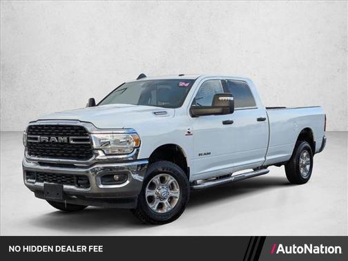 Bright White Clearcoat 2024 RAM 3500 Big Horn Crew Cab 4x4 8' Box
