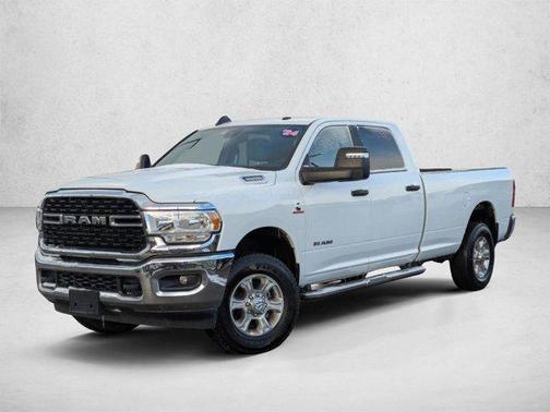 Bright White Clearcoat 2024 RAM 3500 Big Horn Crew Cab 4x4 8' Box