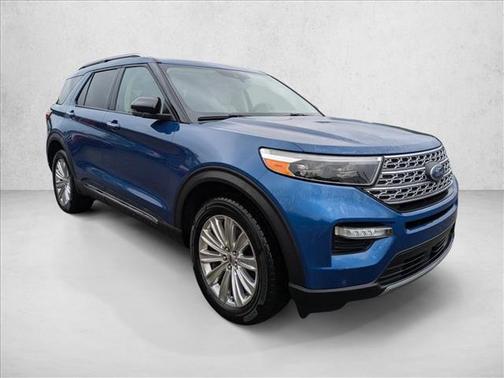 Atlas Blue Metallic 2021 Ford Explorer Limited