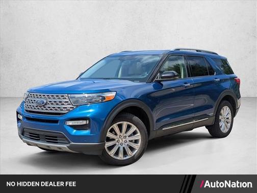 Atlas Blue Metallic 2021 Ford Explorer Limited
