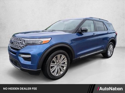 Atlas Blue Metallic 2021 Ford Explorer Limited