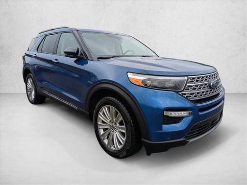 Atlas Blue Metallic 2021 Ford Explorer Limited