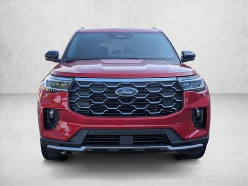 Rapid Red Metallic Tinted Clearcoat 2026 Ford Explorer Platinum