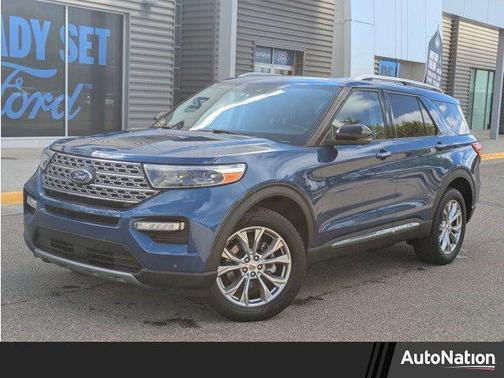Atlas Blue Metallic 2021 Ford Explorer Limited
