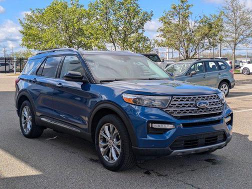 Atlas Blue Metallic 2021 Ford Explorer Limited