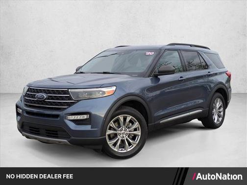 Blue Metallic 2020 Ford Explorer XLT
