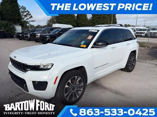 Bright White Clearcoat 2023 Jeep Grand Cherokee OVERLAND