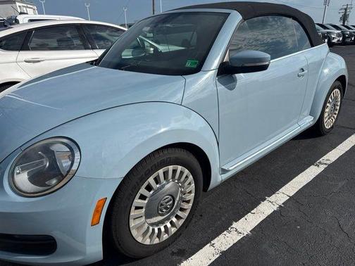 Reef Blue Metallic Black Roof 2013 Volkswagen Beetle 2.5L