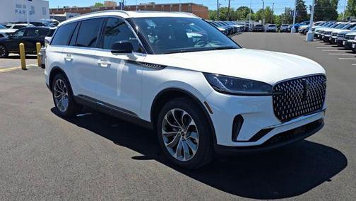 Pristine White Metallic Tri-Coat 2026 Lincoln Aviator Reserve AWD