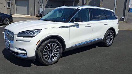 Pristine White Metallic Tri-Coat 2020 Lincoln Aviator Reserve AWD