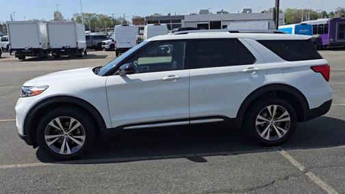 Star White Metallic Tri-Coat 2020 Ford Explorer Platinum