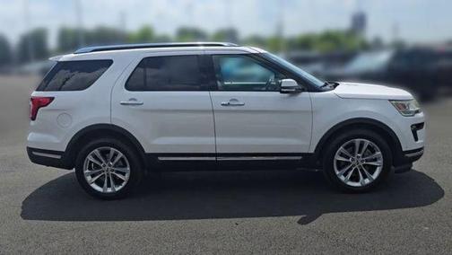 White Platinum Clearcoat Metallic 2018 Ford Explorer Limited