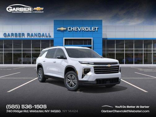 Polar White Tricoat 2026 Chevrolet Traverse LT