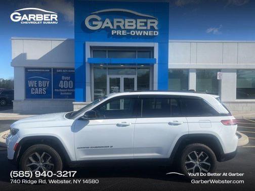 Bright White Clearcoat 2023 Jeep Grand Cherokee Limited