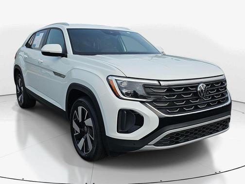 Pure White 2025 Volkswagen Atlas Cross Sport 2.0T SE w/Technology