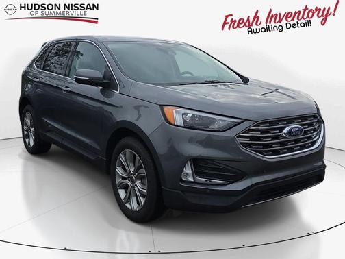 Gray Metallic 2024 Ford Edge Titanium