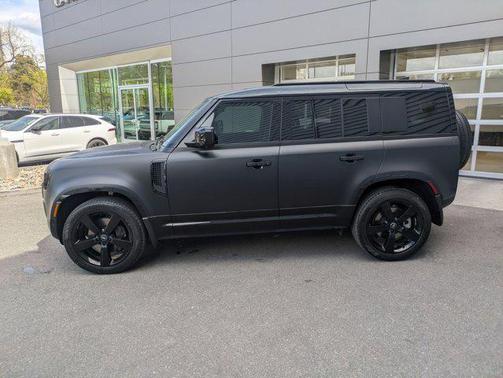 Santorini Black Metallic 2025 Land Rover Defender 110 P400 X-Dynamic SE