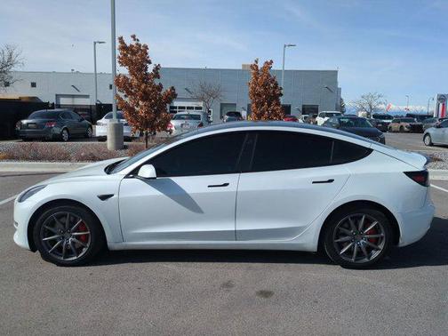 Pearl White Multi-Coat 2022 Tesla Model 3 Performance