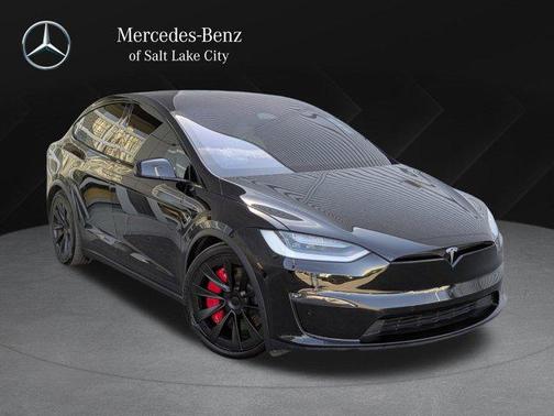 Solid Black 2022 Tesla Model X Plaid Tri Motor All-Wheel Drive