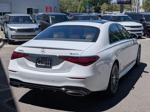 MANUFAKTUR Moonlight White Metallic 2026 Mercedes-Benz S-Class S 580e 4MATIC